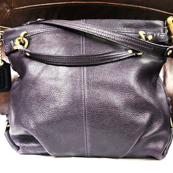 Coach Brooke Hobo Bag - Deep Purple - EUC - Picture 1 of 8
